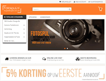 Tablet Screenshot of fotospul.nl